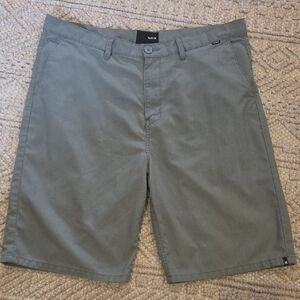 Hurley Men's Gray Flat Front Shorts